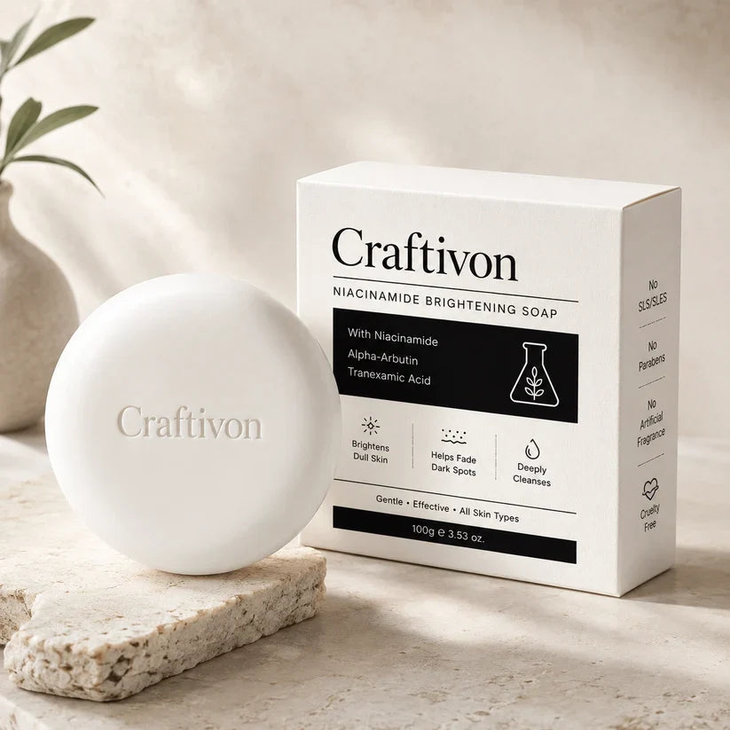 Niacinamide Brightening Soap – Dark Spot & Uneven Skin Tone Care