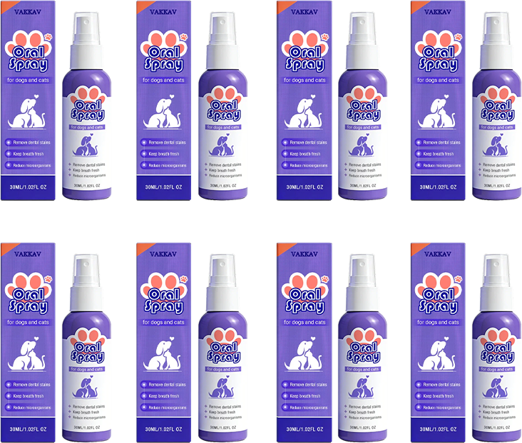 Vakkav™ Pet Oral Spray ✅Freshen Breath, Remove Tartar & Promote gum regeneration, stabilize teeth 🦷🦷
