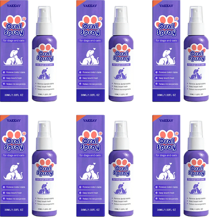 Vakkav™ Pet Oral Spray ✅Freshen Breath, Remove Tartar & Promote gum regeneration, stabilize teeth 🦷🦷