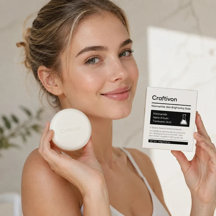 Niacinamide Brightening Soap – Dark Spot & Uneven Skin Tone Care