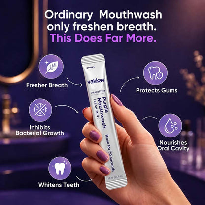 vakkav™ Purple Mouthwash - Peroxide-Free - Alcohol Free