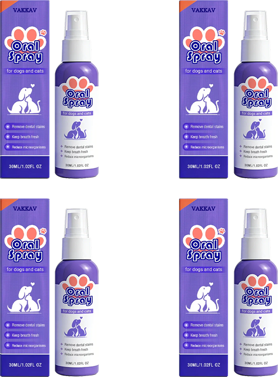 Vakkav™ Pet Oral Spray ✅Freshen Breath, Remove Tartar & Promote gum regeneration, stabilize teeth 🦷🦷