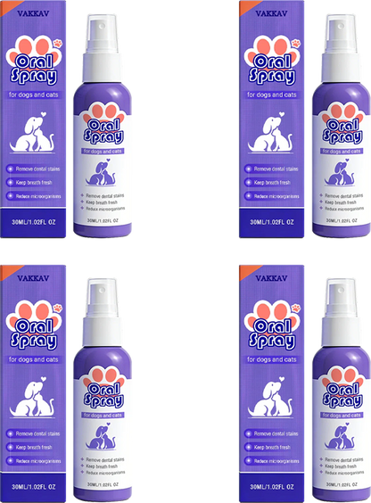 Vakkav™ Pet Oral Spray ✅Freshen Breath, Remove Tartar & Promote gum regeneration, stabilize teeth 🦷🦷
