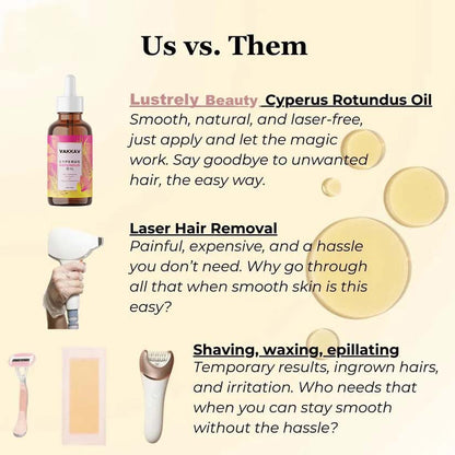 🌿 Natural Hair Removal Oil for Smooth, Radiant Skin – Gentle & Effective