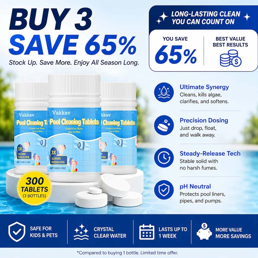 The Next-Gen Pool Purifier is here ✨ 2X Stronger Algae Control, Gentle & Safe for Kids!