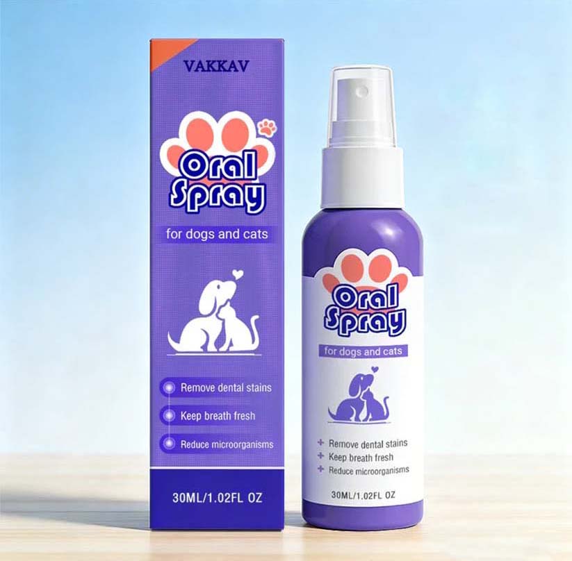 Vakkav™ Pet Oral Spray ✅Freshen Breath, Remove Tartar & Promote gum regeneration, stabilize teeth 🦷🦷