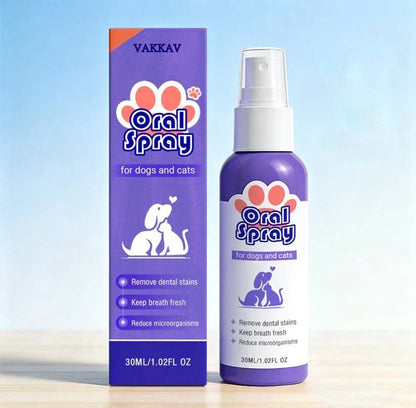 Vakkav™ Pet Oral Spray ✅Freshen Breath, Remove Tartar & Promote gum regeneration, stabilize teeth 🦷🦷