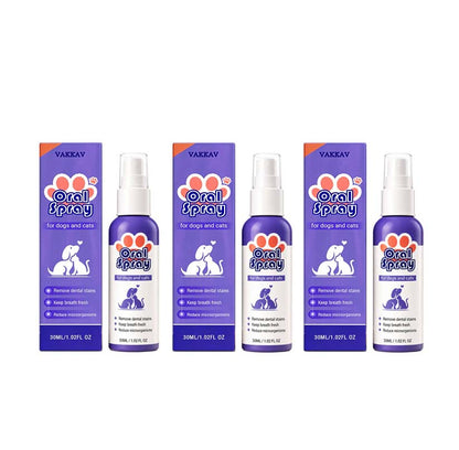 Vakkav™ Pet Oral Spray ✅Freshen Breath, Remove Tartar & Promote gum regeneration, stabilize teeth 🦷🦷