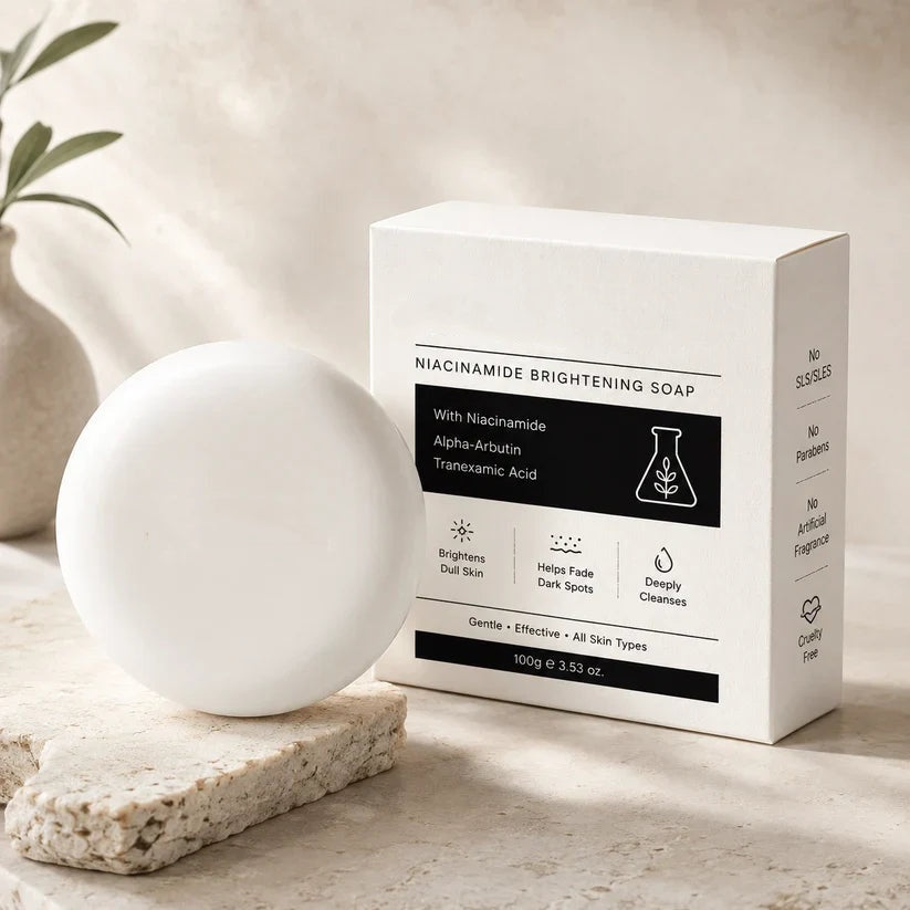 Niacinamide Brightening Soap – Dark Spot & Uneven Skin Tone Care