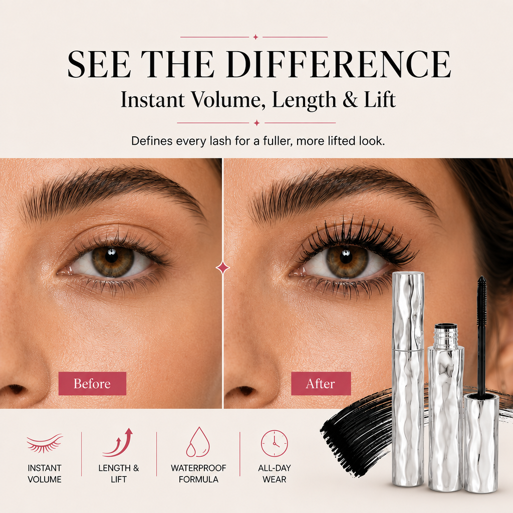 LAST DAY - BUY 1 GET 1 FREE💜Waterproof Curling & Lengthening Mascara