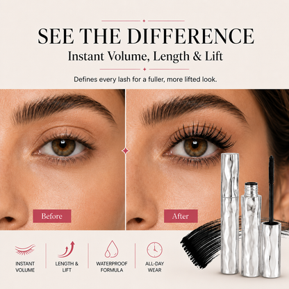 LAST DAY - BUY 1 GET 1 FREE💜Waterproof Curling & Lengthening Mascara